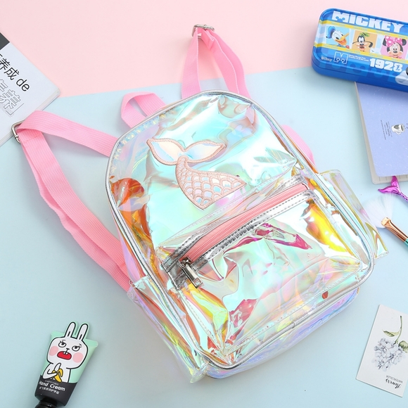 NWT UNBRANDED Transparent Unicorn Toddler Princess Backpack Bag - Picture 3 of 14